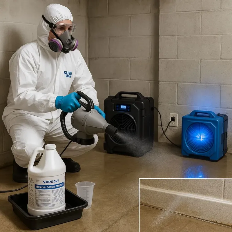 Sanitization and Odor Removal process in Roaming Shores, OH