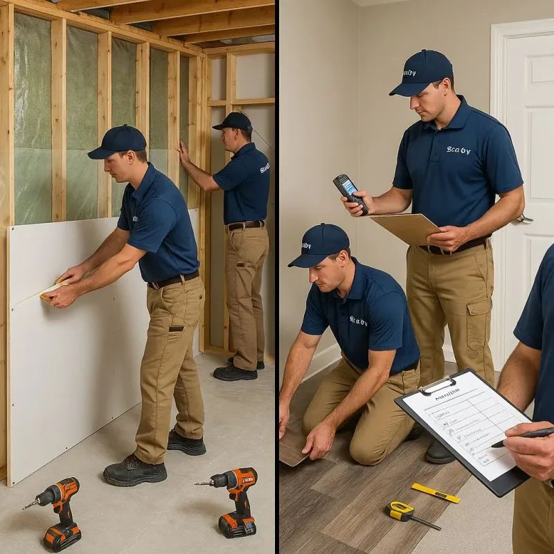 Repairs and Reconstruction process in Roaming Shores, OH